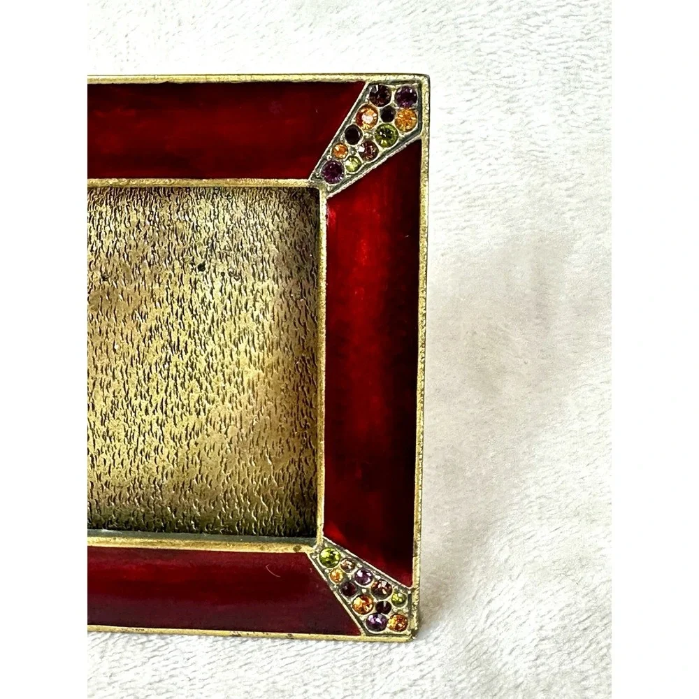 Jay Strongwater Leland Pave Swarovski Crystal Corner 2.75